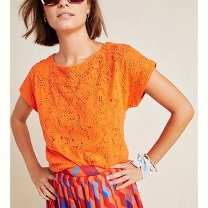 Maeve by Anthropologie Karine Beaded Lace Top